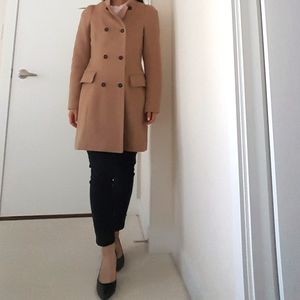 Camel wool coat